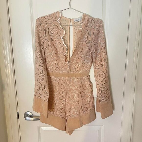 Alice McCall Women's Tan and Pink Playsuit-romper - Picture 4 of 7